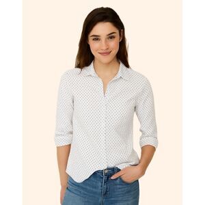 Aeropostale Petite Polka Dot Blouse